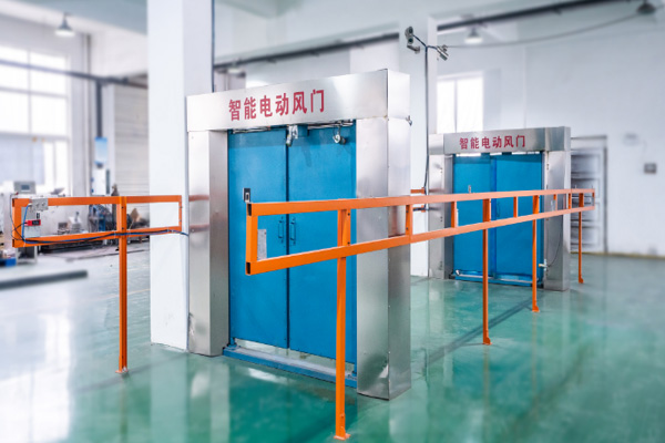 礦用智能電動(dòng)風(fēng)門車間現(xiàn)場(chǎng)實(shí)物圖